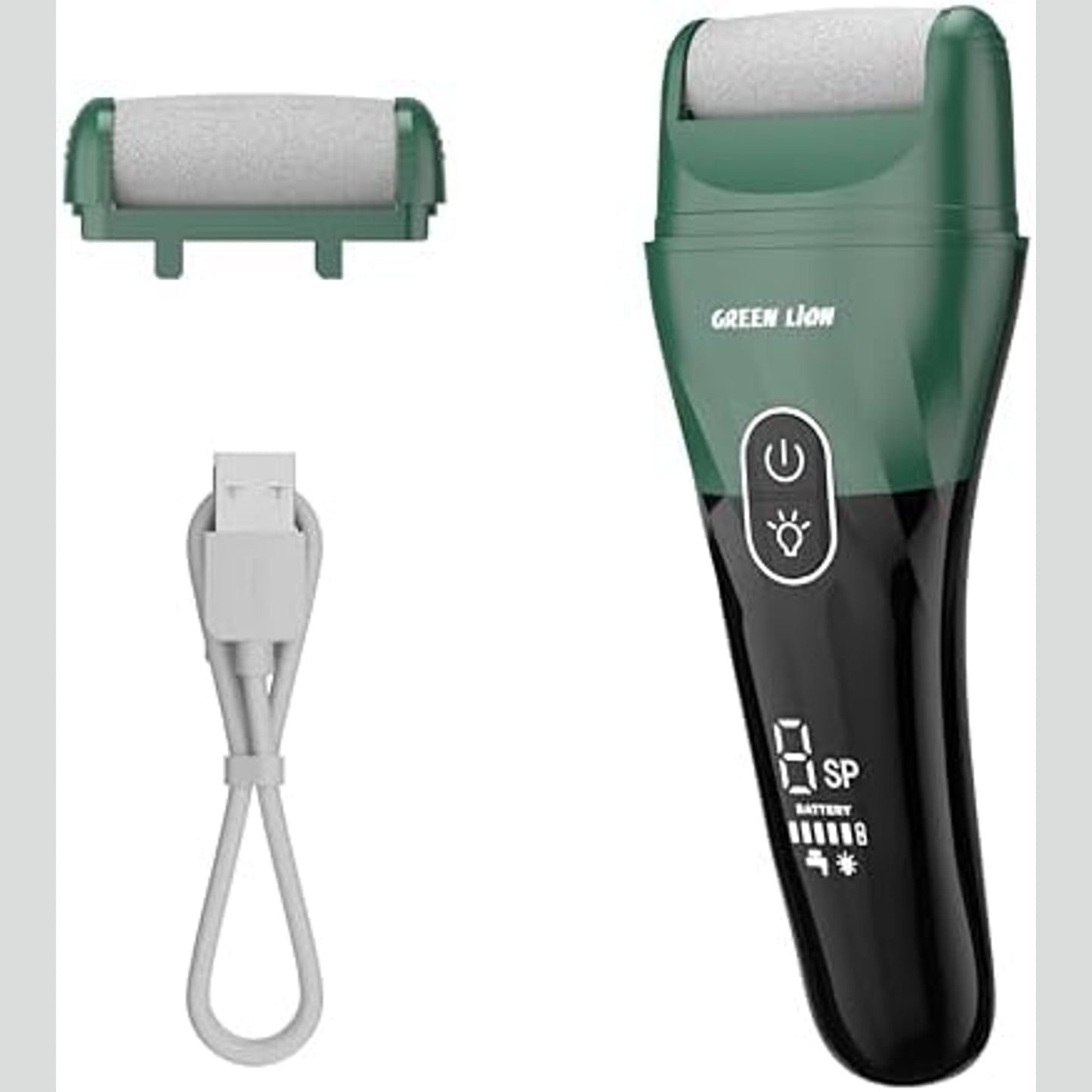 Green Lion Callus Remover โ Rechargeable Dead Skin Remover 2500 RPM