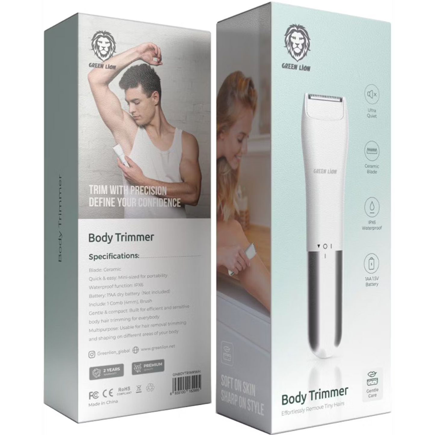 Green Lion Body Trimmer - Waterproof Function IPX6