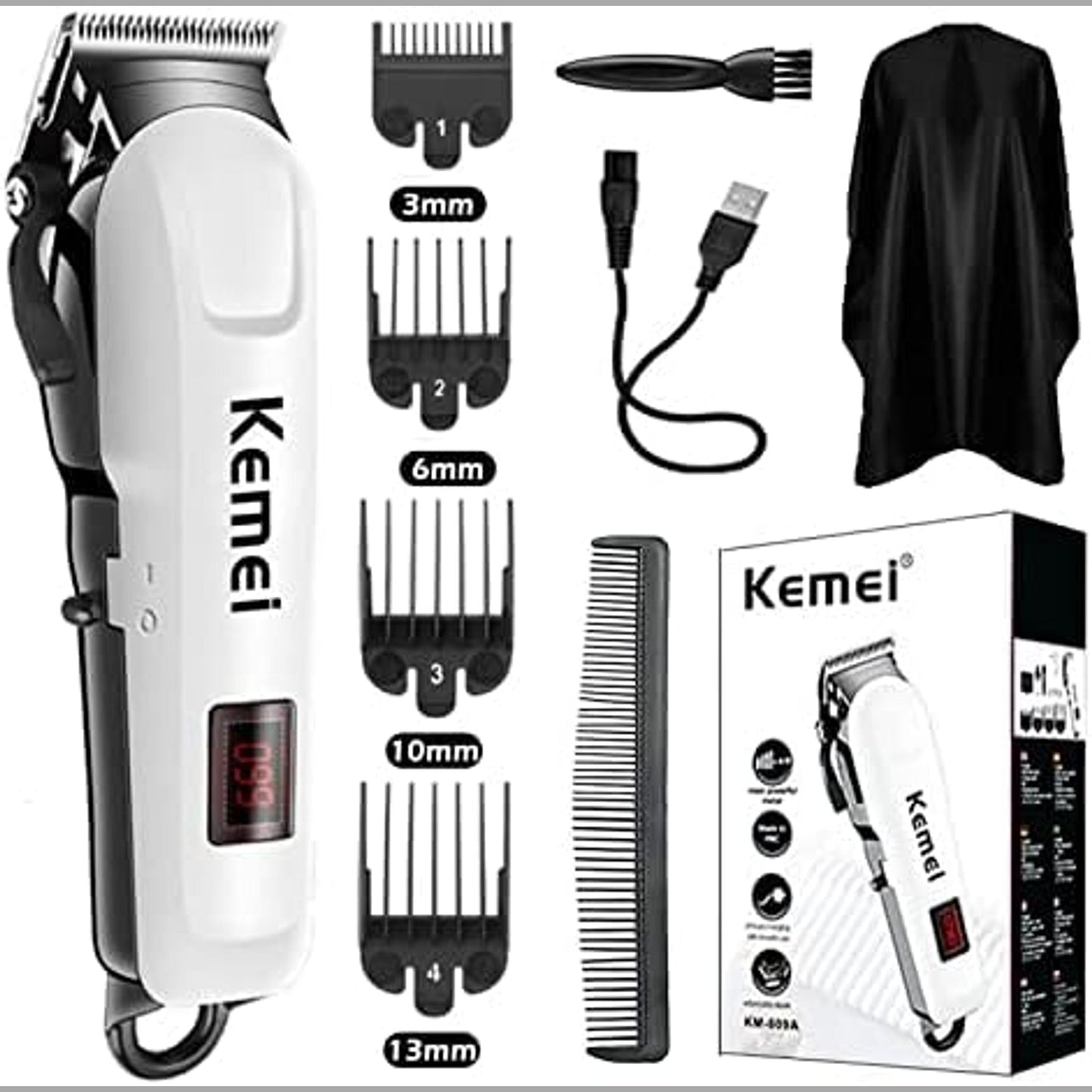 Kemei Rechargeable Hair Clipper KM-809A