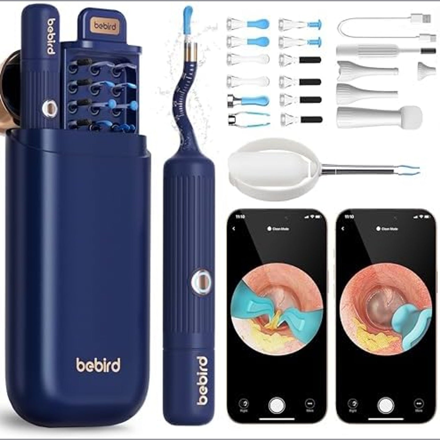 Bebird EarSight Plus | أداة إزالة شمع الأذن مع كاميرا - I35R