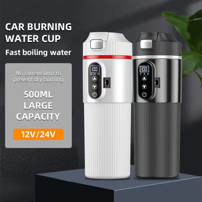 Intelligent Car Electric Kettle 500mL with Touch Screen & Temperature Control