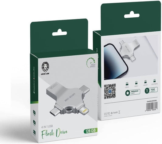 Green Lion 4-in-1 USB Flash Drive