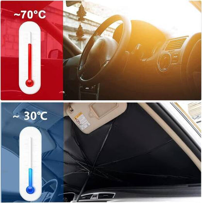 Green Lion Car Windshield Umbrella