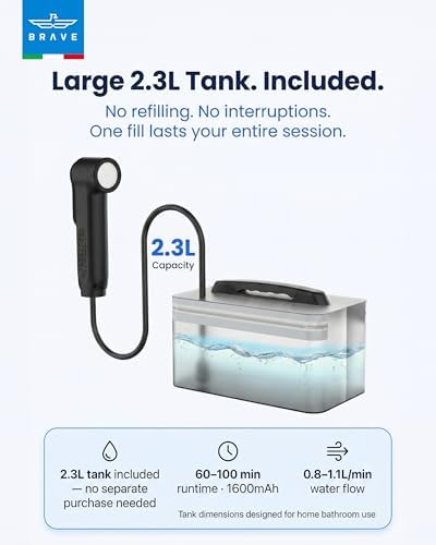 Brave Electric Portable Bidet with 2.3L Water Tank