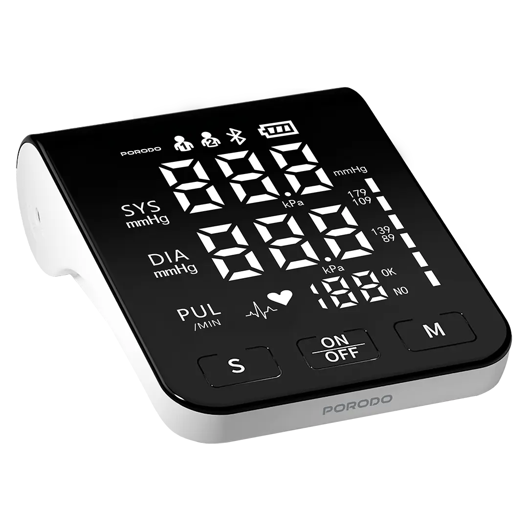 Porodo LiveOn - Digital Blood Pressure Monitor with Dual-User Memory