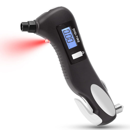 5-In-1 Digital Tire Pressure Gauge & Emergency Tool