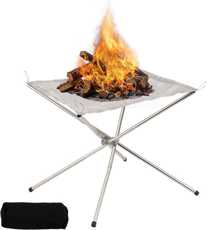 جرين ليون محمول Bonfire حامل من الفولاذ المقاوم للصدأ