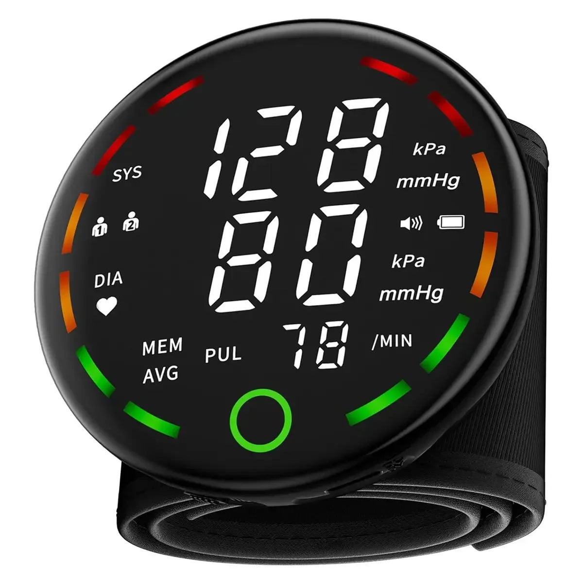Porodo LiveOn - Digital Blood Pressure Monitor with One-Key Measure
