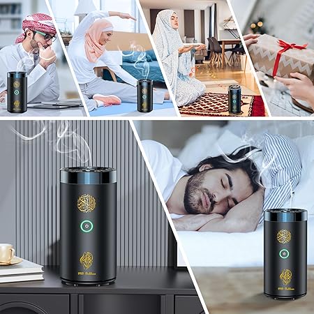 مبخرة عود بخور كهربائية 2 في 1 مع مكبر صوت للقرآن SQ-600