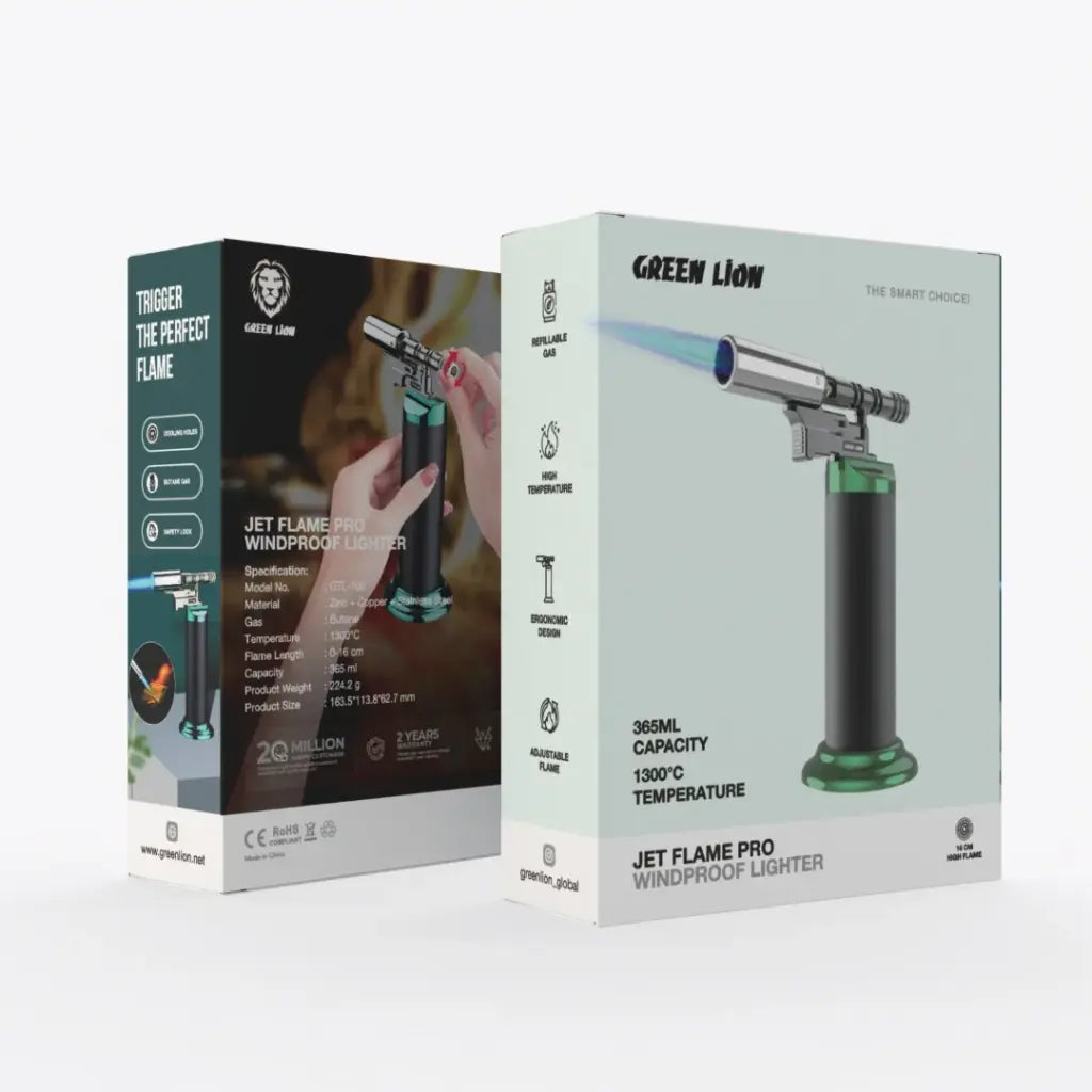 Green Lion Jet Flame Pro Windproof Lighter