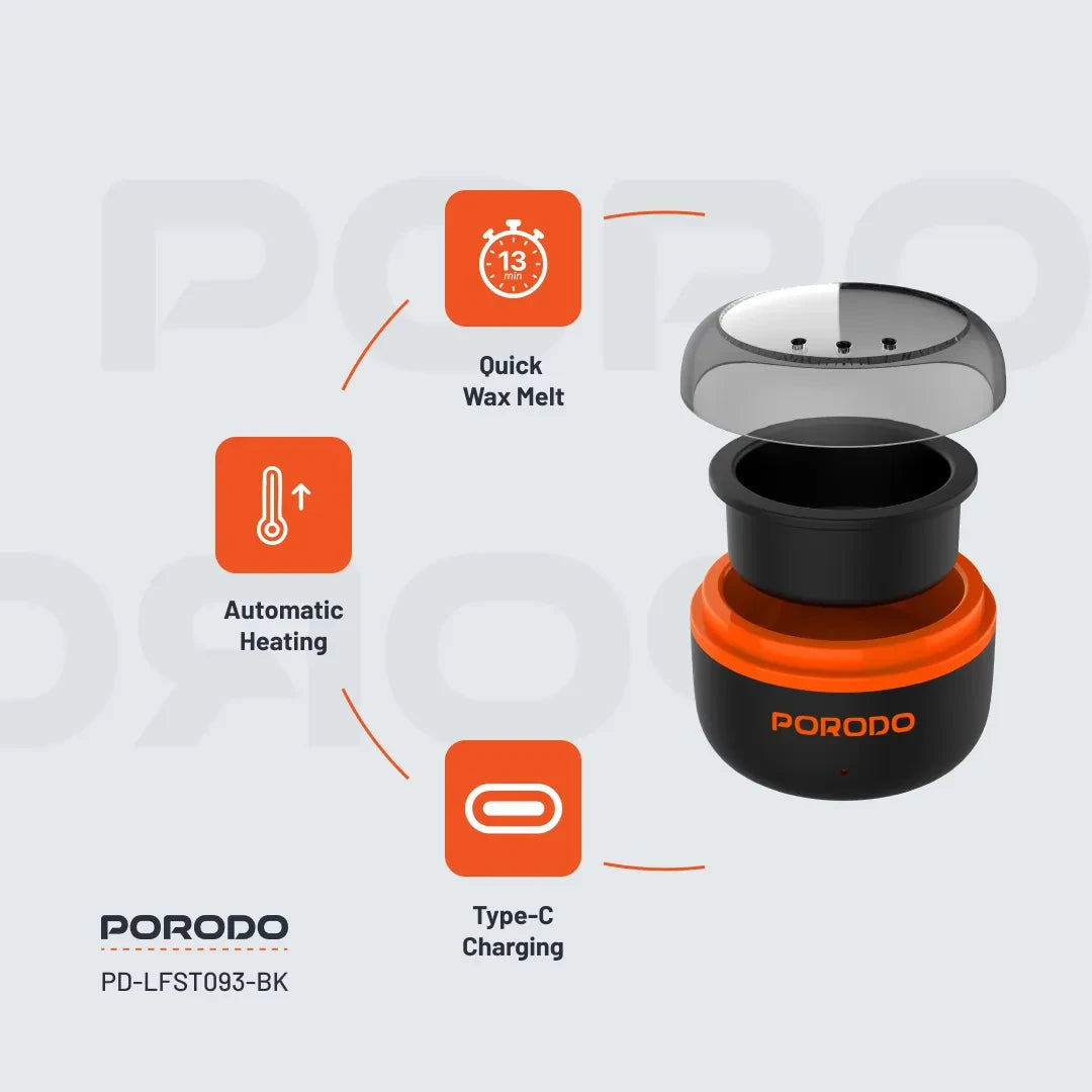 Porodo Wax Warming Hair Removal Kit