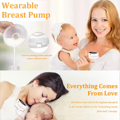 Wearable Electric Breast Pump with 3 Modes & 15 Speeds