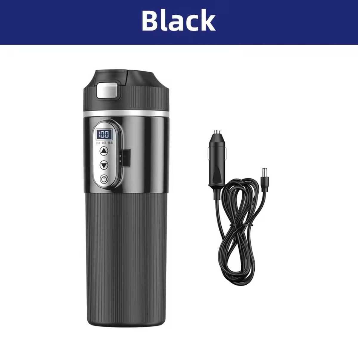 Intelligent Car Electric Kettle 500mL with Touch Screen & Temperature Control