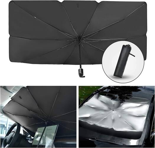 Green Lion Car Windshield Umbrella